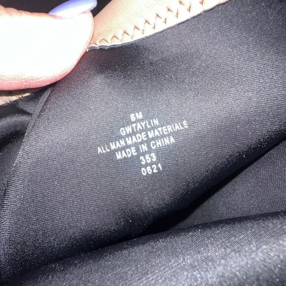 Guess Boots Womens 6 Taupe Over The Knee Faux Leather Chunky High Heel Taylin - Picture 8 of 11